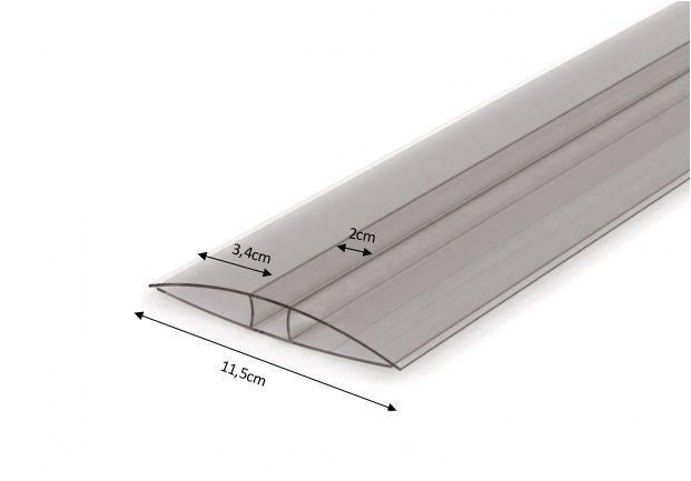 Polycarbonat H-Profile 16 mm