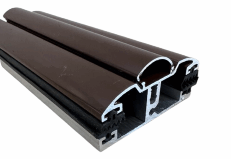 Alu-Universalprofil mit Dichtung 60 mm in Braun