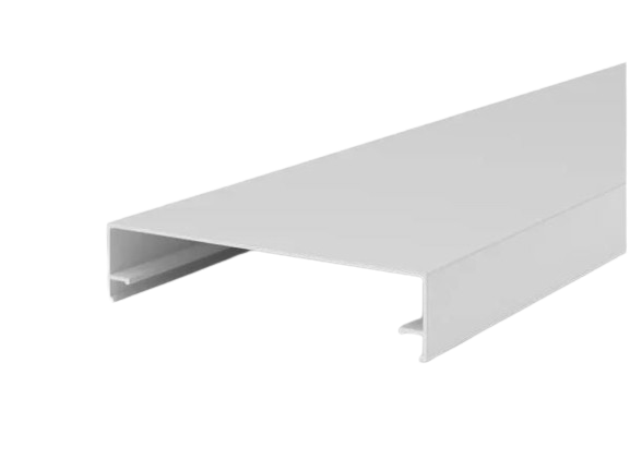 Klemmdeckel 60 mm aus Aluminium – Weiß