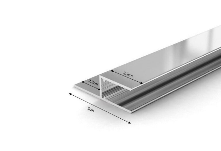 Aluminium H-Profil 16 mm mit Befestigungslasche