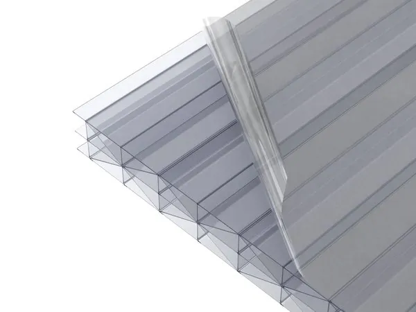 Doppelstegplatte 25 mm klar – Produktdetail der XL-Hohlkammerstruktur