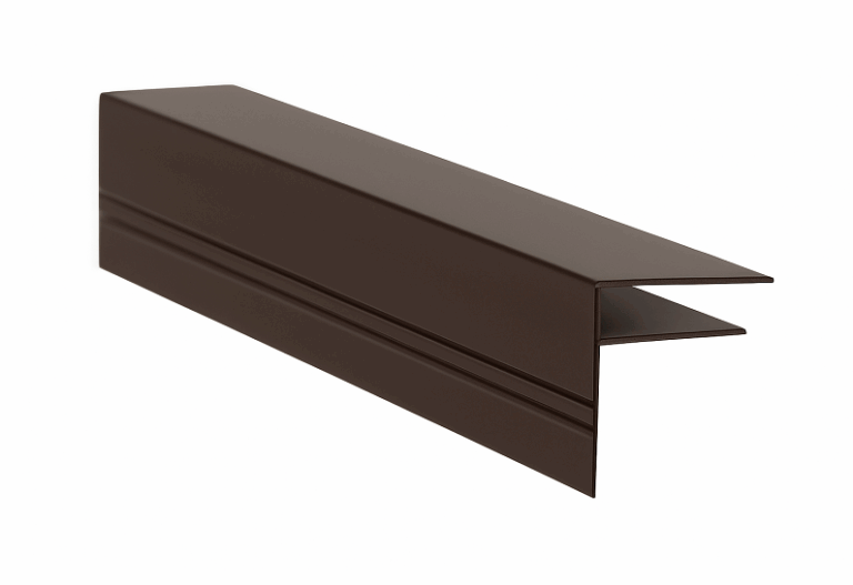 16mm Aluminium F-Profil Braun